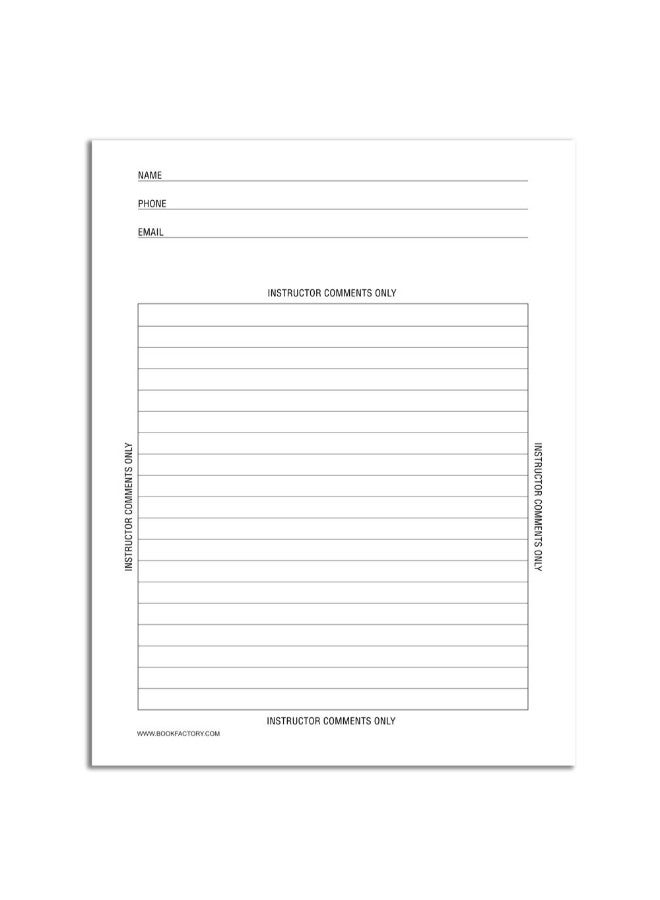 BookFactory - Wire-O Binding Carbonless Student Lab Notebook (50 Page) Multicolour - Image 1