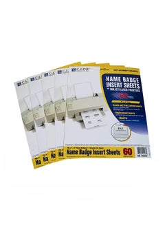 C-Line Replacement Inkjet/Laser Printer Badge Insert White  - Image 1