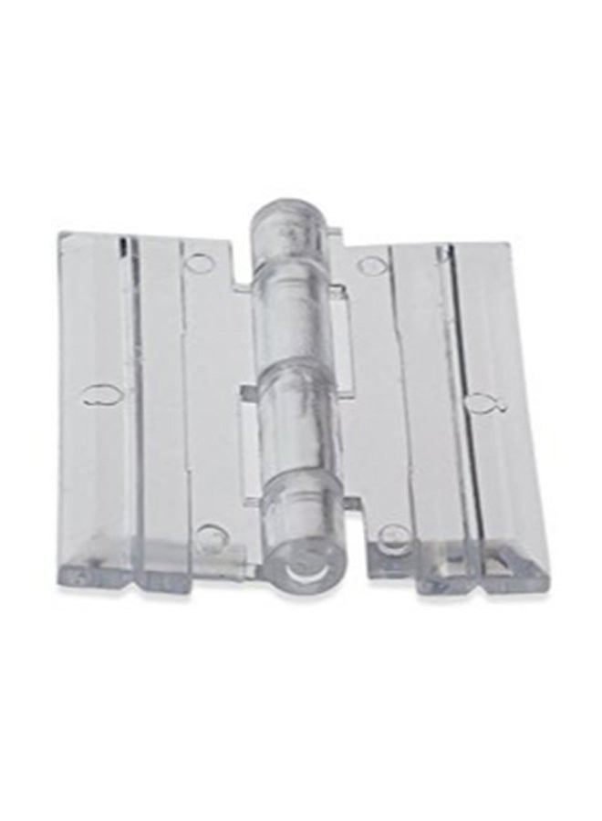 سورس وان. أورغ ؟؟؟ مجموعات مفصلات شفافة من الأكريليك (الزجاج العضوي أو اللوسايت) مكونة من 10 قطع فضي - Image 1