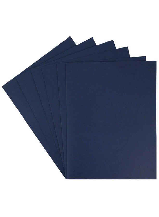 Pack Of 6 Textured Linen Business Folder Blue - v1552974733/N21837945A_2