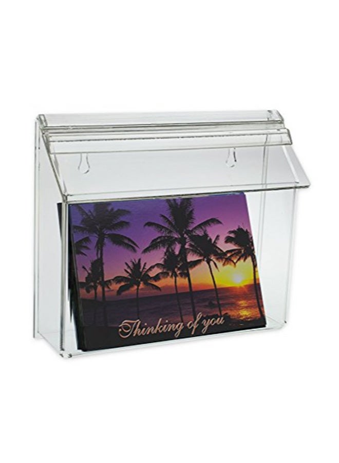 SOURCEONE.ORG Wall Mount Postcard Holder Clear - Image 1