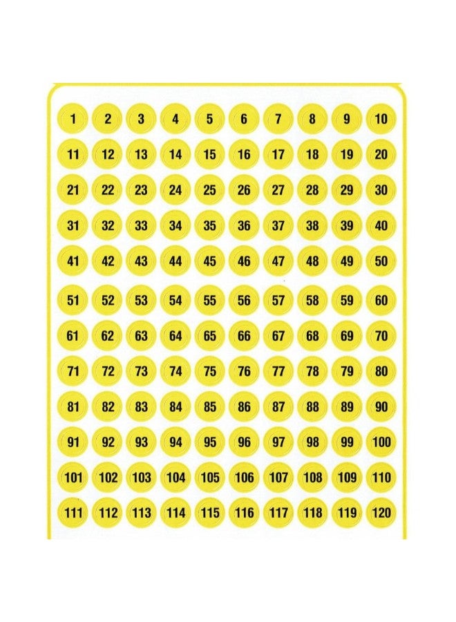 تاج-أه-روم ملصقات مرقمة للترميز بالألوان شفاف - Image 2