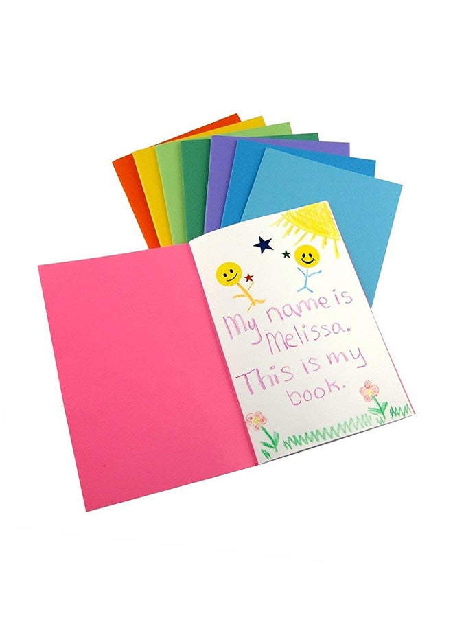 Hygloss Pack Of 10 Mini Bright Notebook Multicolour - Image 1