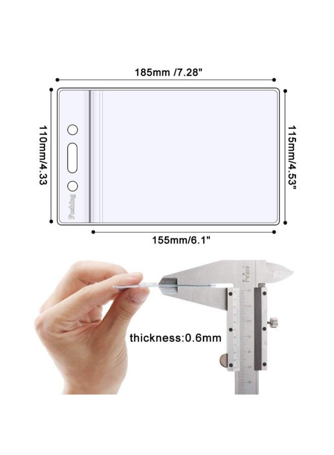 100-Piece Vertical Badge Holder Clear - v1552974751/N21838419A_2