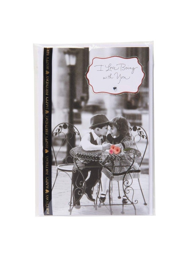 American Greetings Love Being With You Birthday Card For Sweetheart With Foil - Image 3