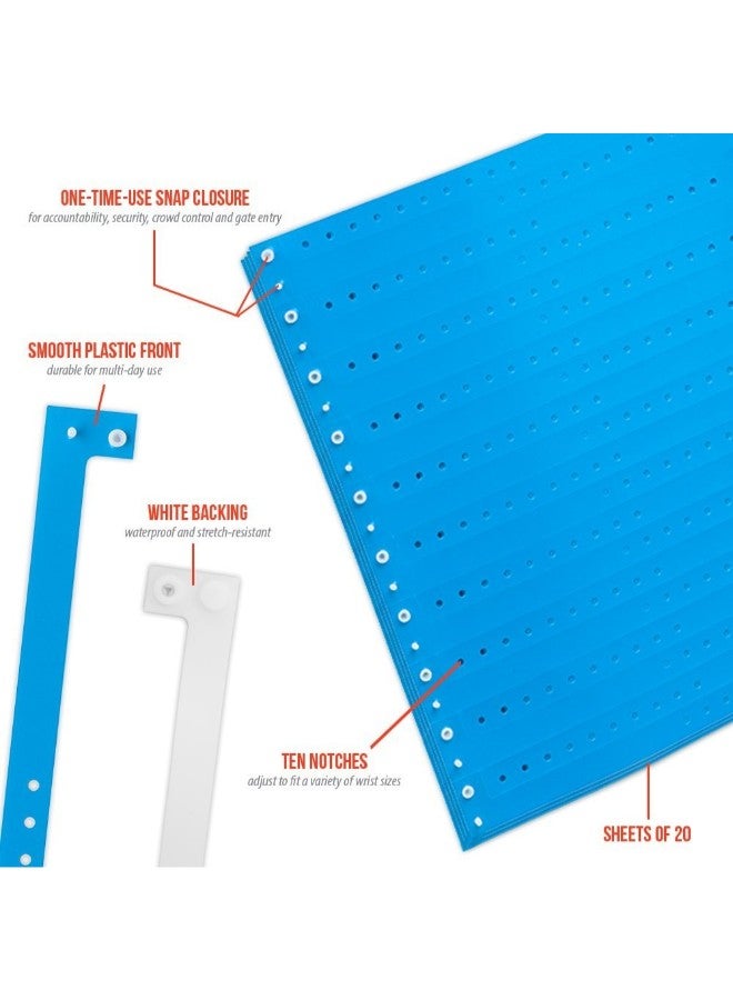 Wristco Pack Of 100 Wristband Blue  - Image 2