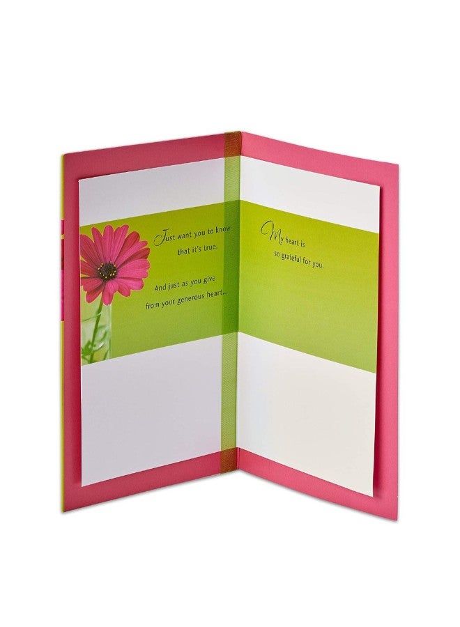 American Greetings Beautiful Difference Thank You Card With Ribbon - Image 2