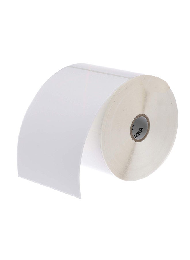 ZEBRA Pack of 4 PolyPro 3000T Permanent Adhesive Shipping Label White  - Image 1