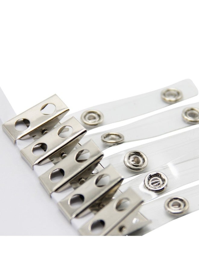 Happy Trees 100-Piece Badge Clip Clear/Silver - Image 3