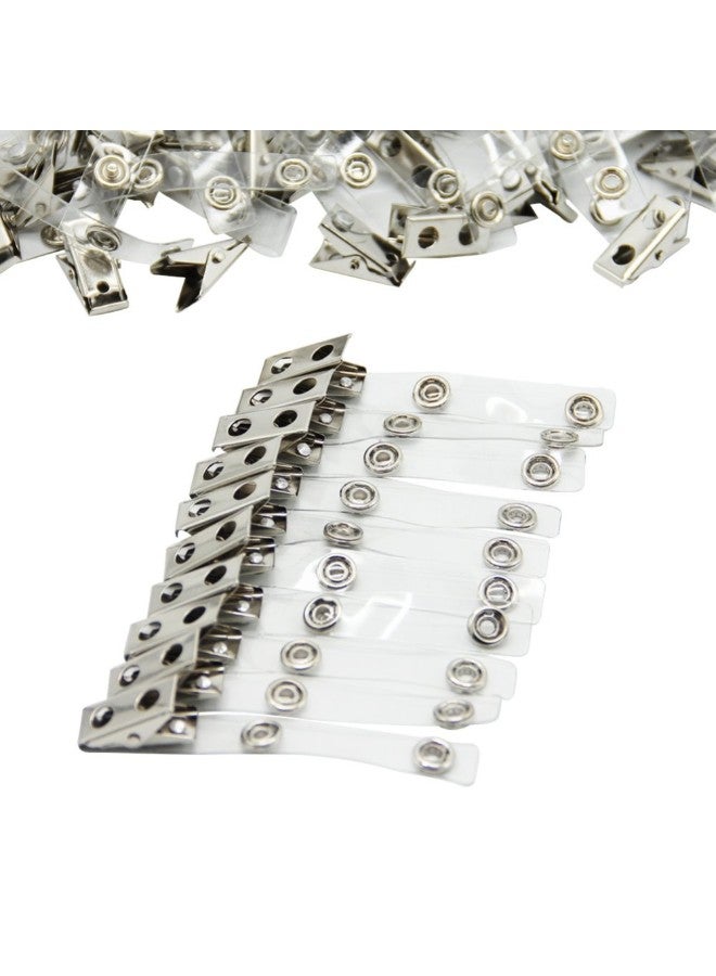 Happy Trees 100-Piece Badge Clip Clear/Silver - Image 2