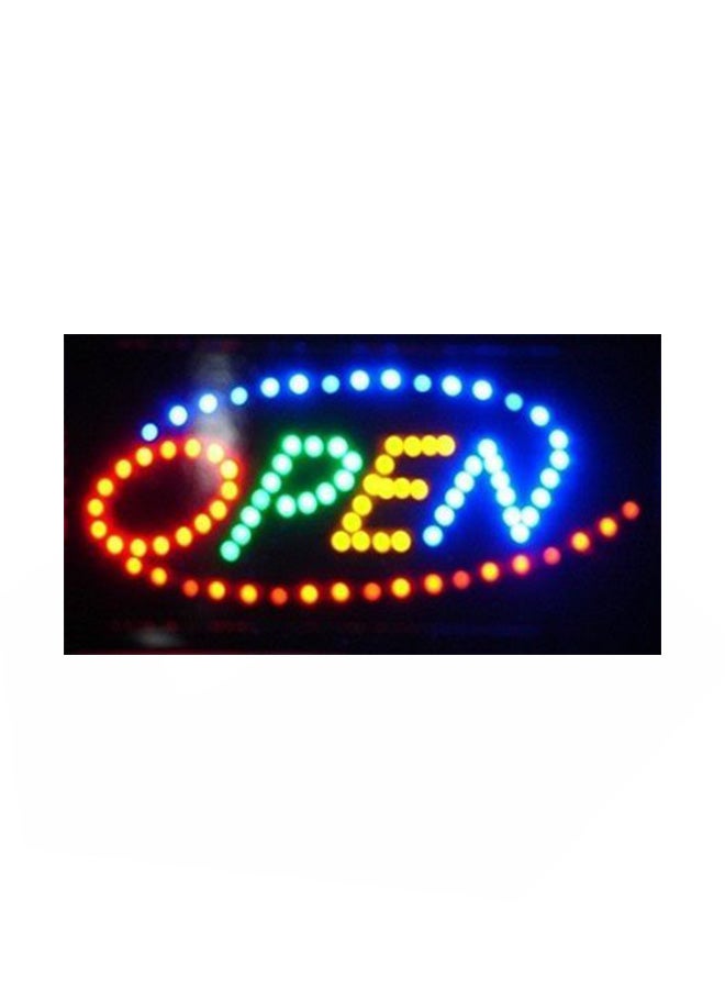 Ultra Bright Open Led Neon Business Motion Light Sign Black/White