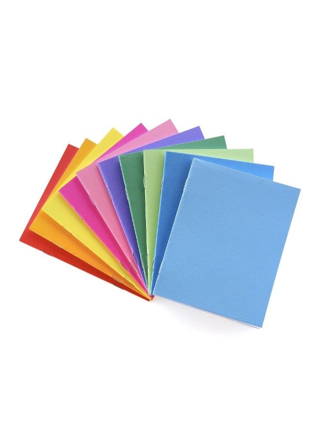 Hygloss Pack Of 10 Mini Bright Notebook Multicolour - Image 2