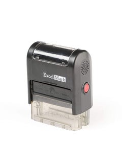 ExcelMark Self Inking Stamp Black/Clear  - Image 3