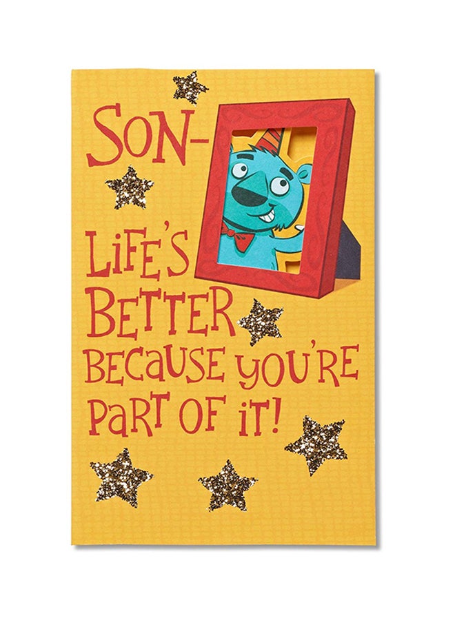 American Greetings Son Birthday Card With Glitter  - Image 1