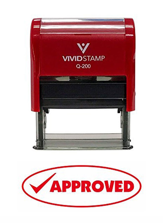 Pacific Stamp and Sign Self Inking Stamp Red