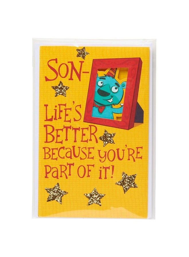 American Greetings Son Birthday Card With Glitter  - Image 3