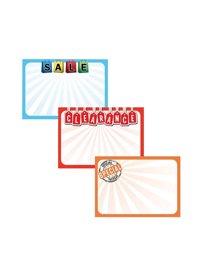 Retail Genius Pack Of 60 Sale Sign Multicolour - Image 1