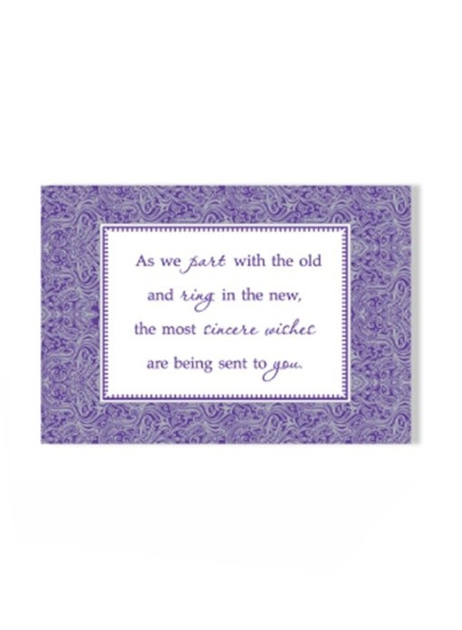 Designer greetings New Year's Boxed Greeting Card