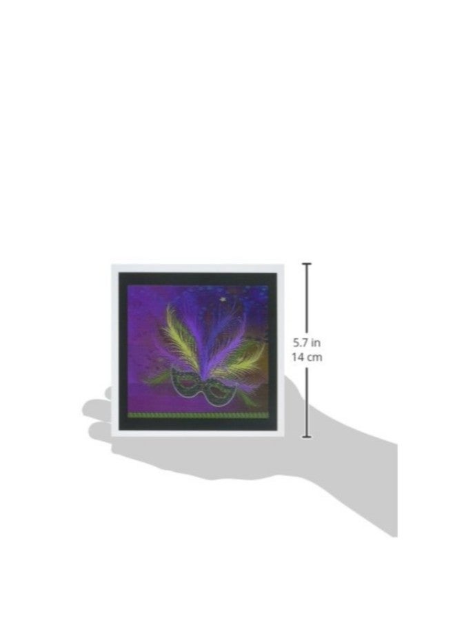 3Dروز مجموعة بطاقات معايدة بتصميم قناع كرنفال ماردي جرا من 12 قطعة - Image 2