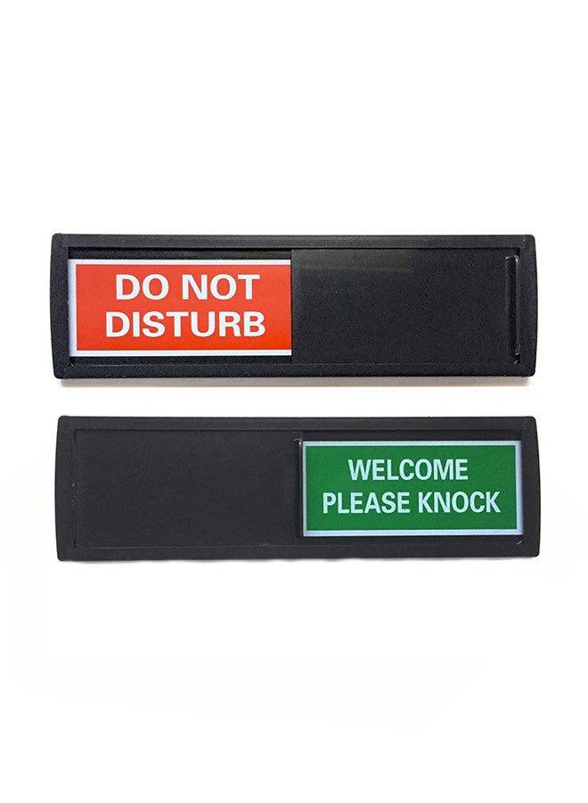 DISH NANNY Shutter Change Don't Disturb Welcome Sign Black - Image 1