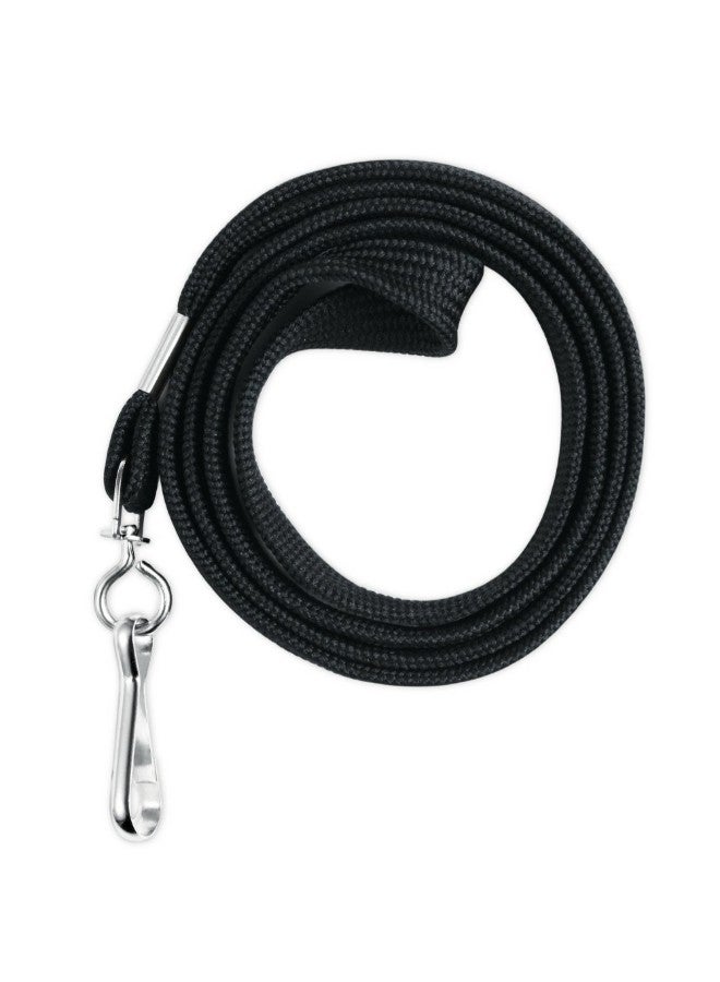 MIFFLIN Pack Of 100 Lanyard Badge Holder Black - Image 2