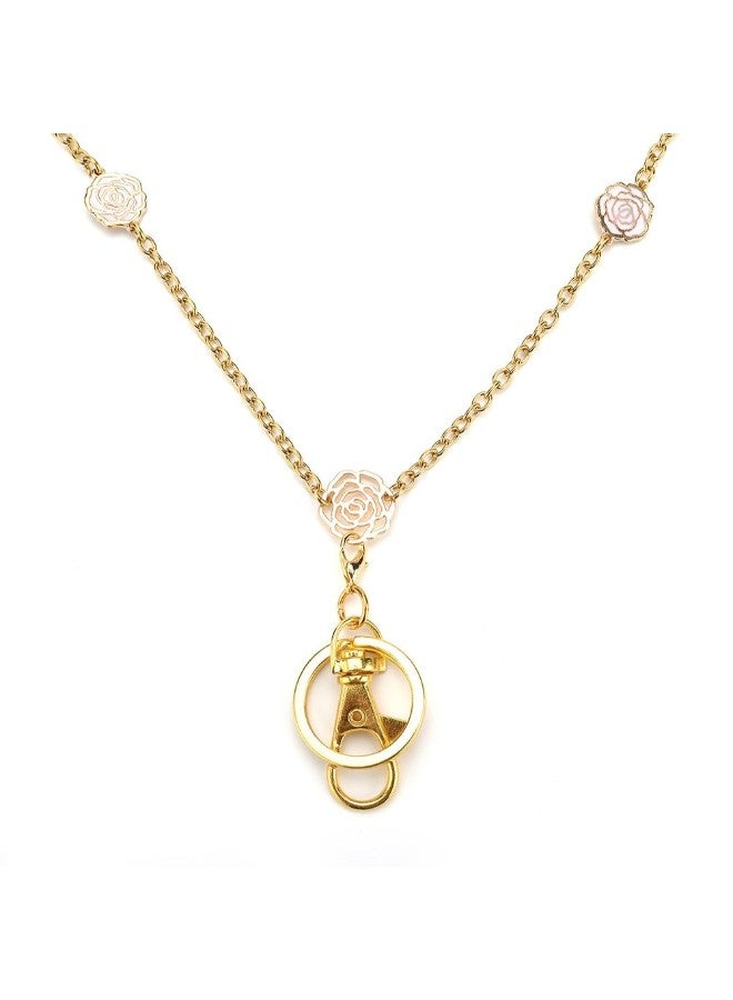 LUXIANDA Necklace ID Lanyard Badge Holder Gold  - Image 3