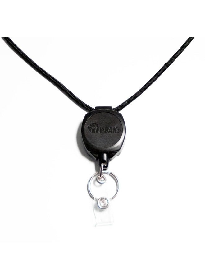 Key-Bak Sidekick Retractable keychain and Badge Holders Black - Image 2