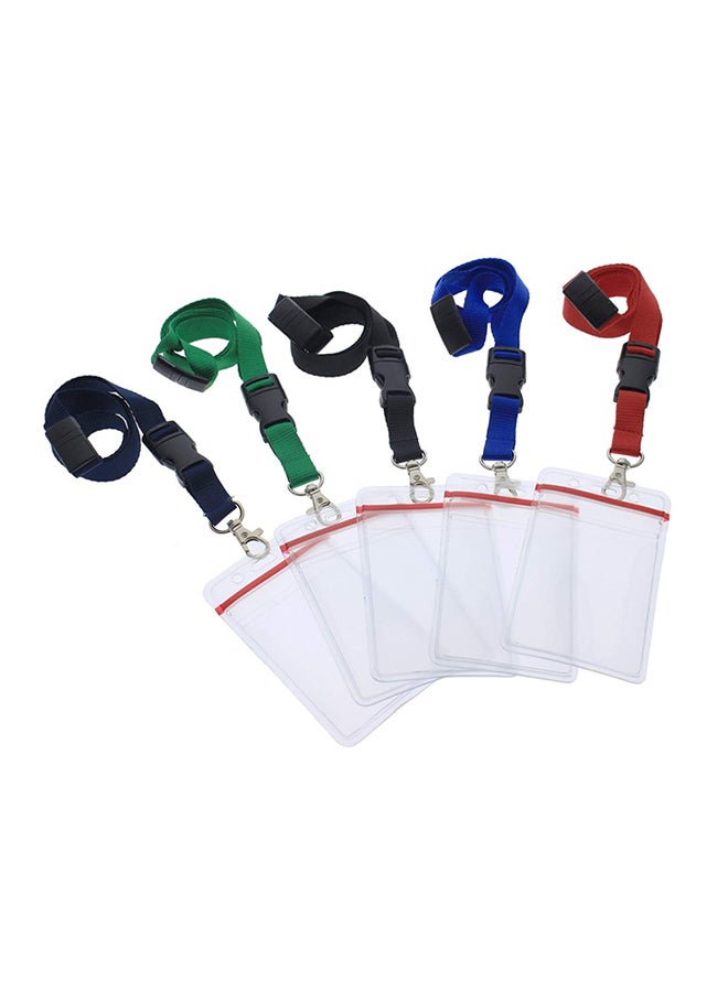 Specialist ID Pack Of 5 Premium Quick Release Lanyard Multicolour  - Image 1