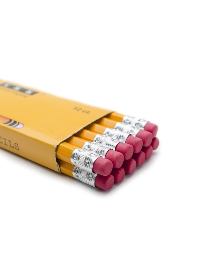 SKKSTATIONERY Eraser Top Pre-sharpened 2 HB pencil Yellow  - Image 3