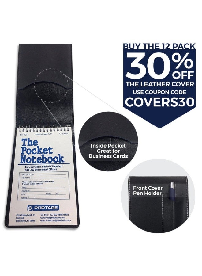 Portage Pack Of 12 Pocket Sized Notebook White - Image 3