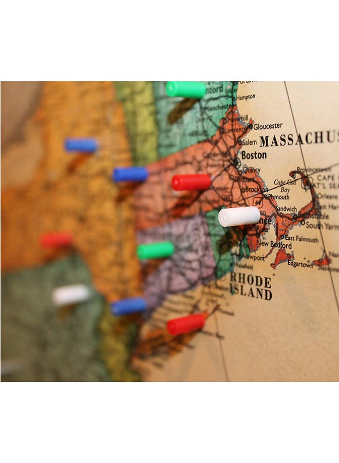 MapMagnets Small Magnetic Push-Pin Multicolour - Image 3