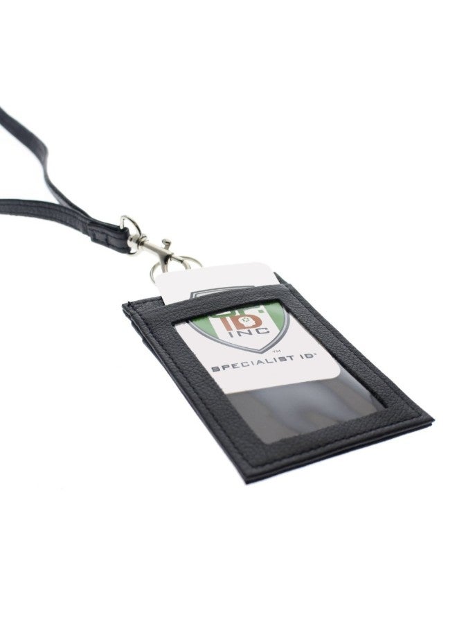 Specialist ID - Leather Badge Holder Black - Image 1