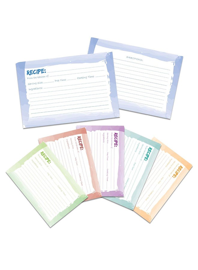 Juvale Pack Of 60 Blank Recipe Card Multicolour  - Image 1