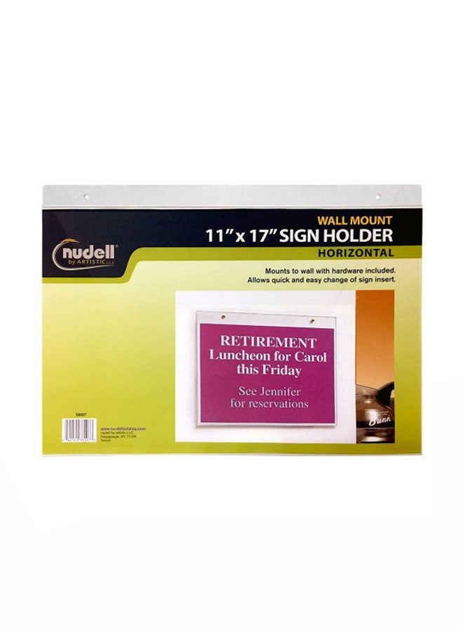 Wall Mount Sign Holder Multicolour