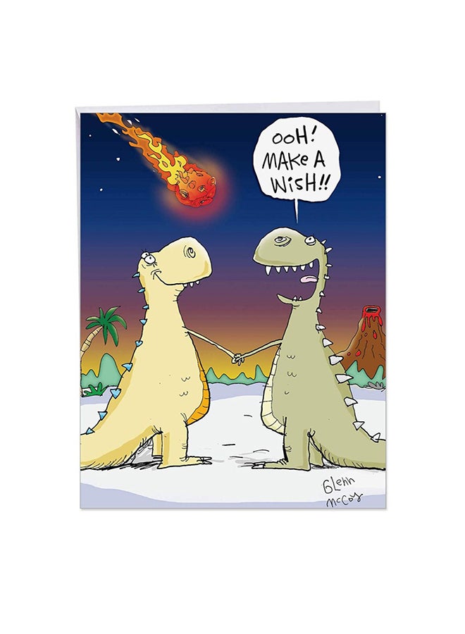 NobleWorks - Hilarious Prehistoric Congrats Greeting Card - Image 1