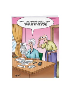 NobleWorks Candles By The Case Big Funny Birthday Card  - Image 1