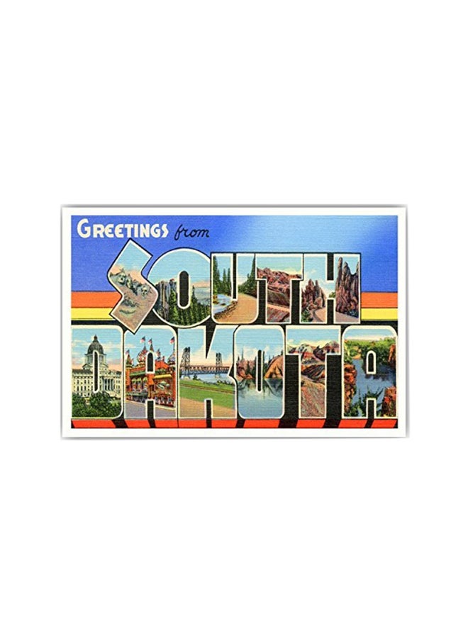 بوست كارد فير مجموعة بطاقات بريدية بكتابة "Greetings From South Dakota " من 20 قطعة - Image 1