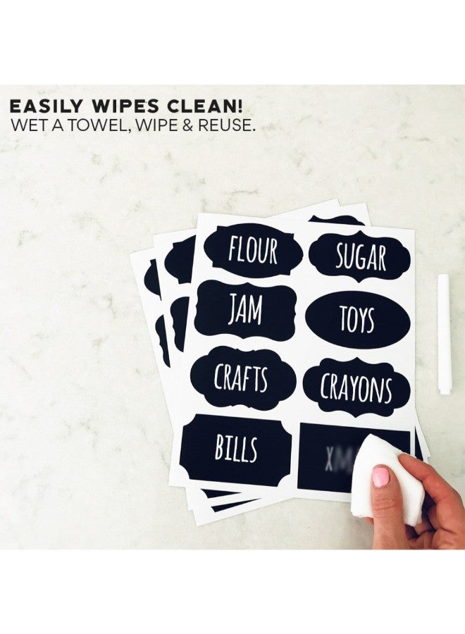 Savvy & Sorted Removable Waterproof Blackboard Sticker Label Black  - Image 3