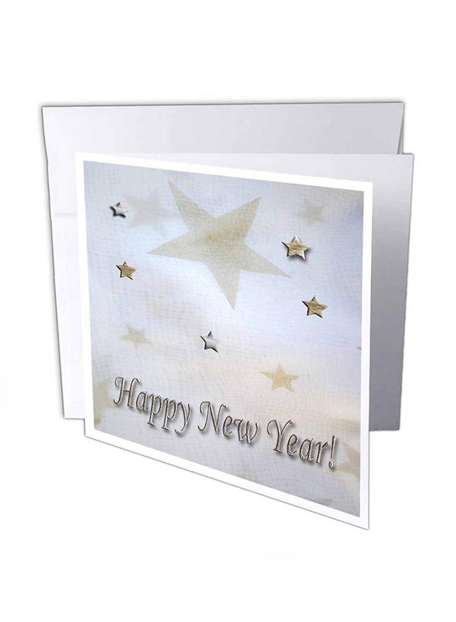 3Dروز - بطاقات معايدة بعبارة "Happy New Year" من 6 قطع - Image 1