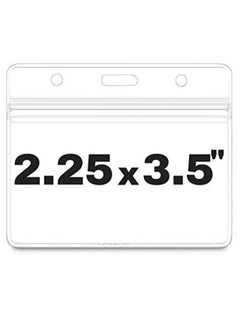 MIFFLIN Pack Of 100 Horizontal Badge Holders Clear  - Image 2