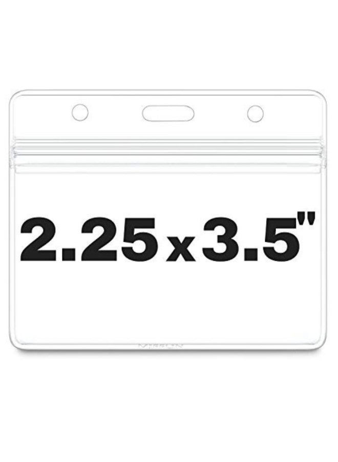 MIFFLIN Pack Of 100 Horizontal Badge Holders Clear - Image 2
