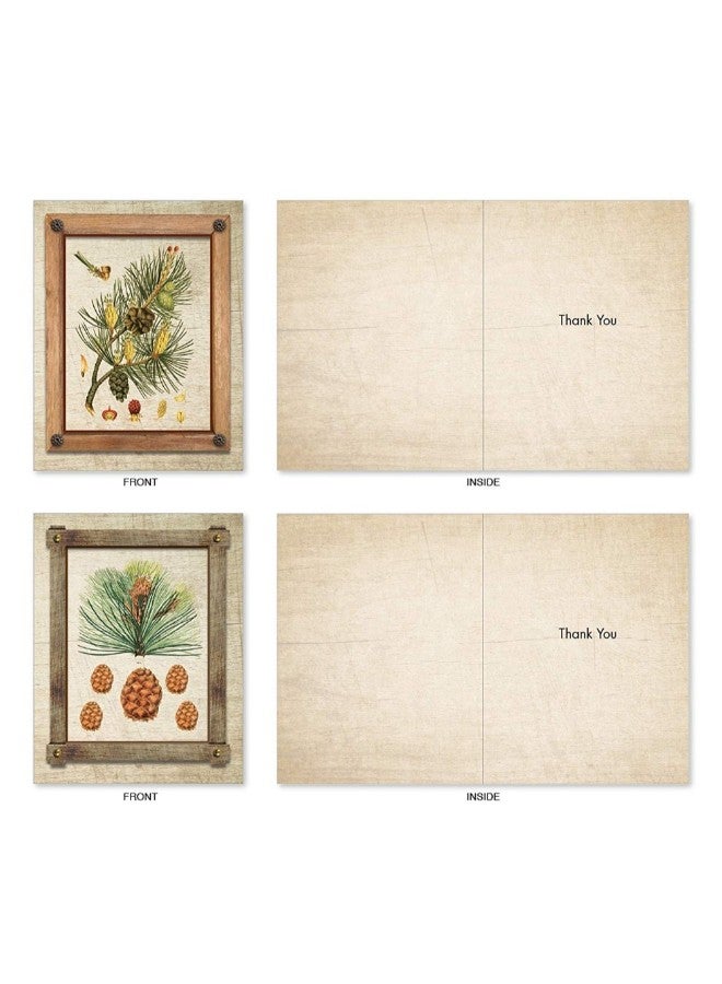 The Best Card Company - Set Of 10 Pining For You Set Featuring Fir and Pine Tree Cone Greeting Card - Image 1