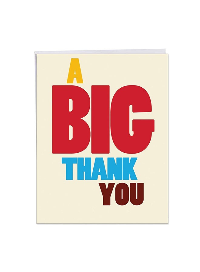 NobleWorks BIG Thank You Appreciation Greeting Card - Image 1