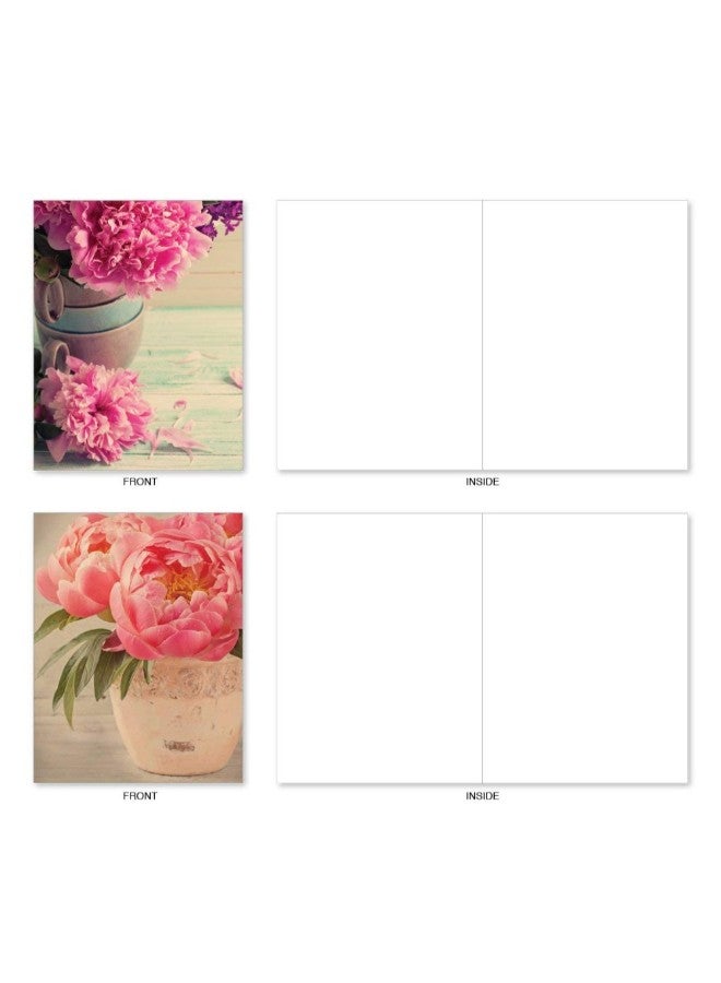 The Best Card Company - 10-Piece Full Blooms Blank Note Cards With Envelope - Image 1
