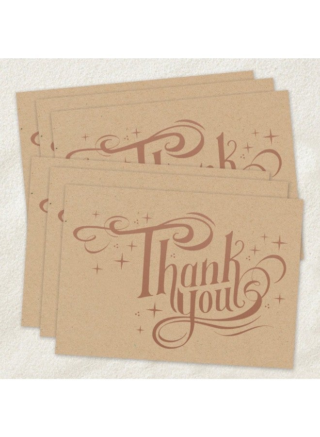 كانوبي ستريت بطاقات شكر من القلب مطبوعة بعبارة 'Thank You' من 36 قطعة - Image 3