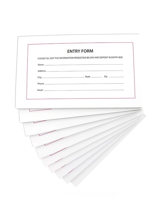 Blue Panda Pack Of 10 Entry Form Pad  - Image 1