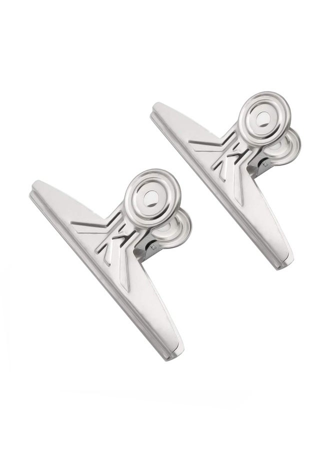 Coideal 2-Pcs Bulldog Clips Silver  - Image 1