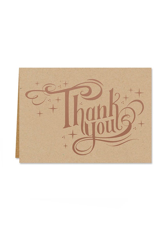 كانوبي ستريت بطاقات شكر من القلب مطبوعة بعبارة 'Thank You' من 36 قطعة - Image 1