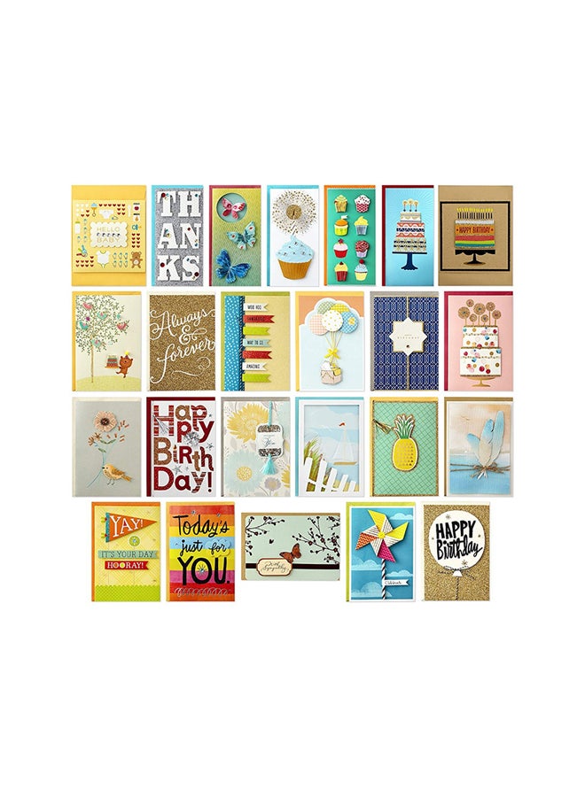 Hallmark Pack Of 24 Handmade Boxed Assorted Greeting Cards - Image 1