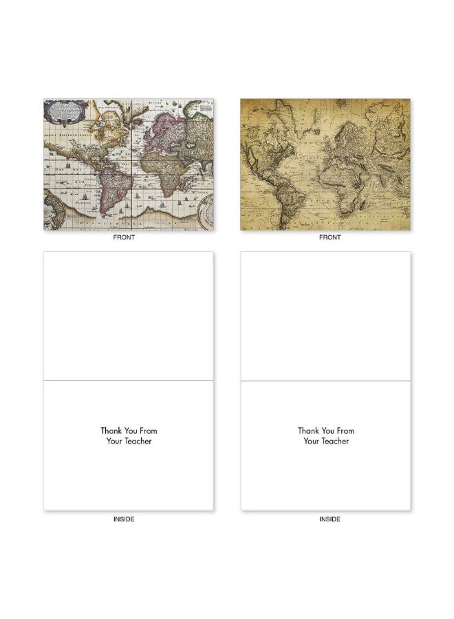 The Best Card Company - Thank You From Teacher Note Greeting Cards - Image 1